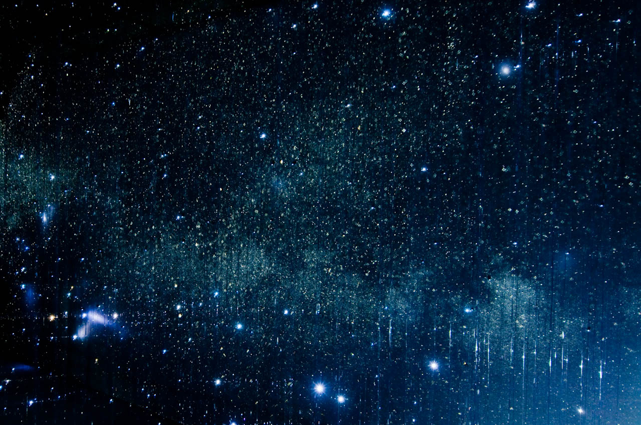 無数の星が広がる展示空間